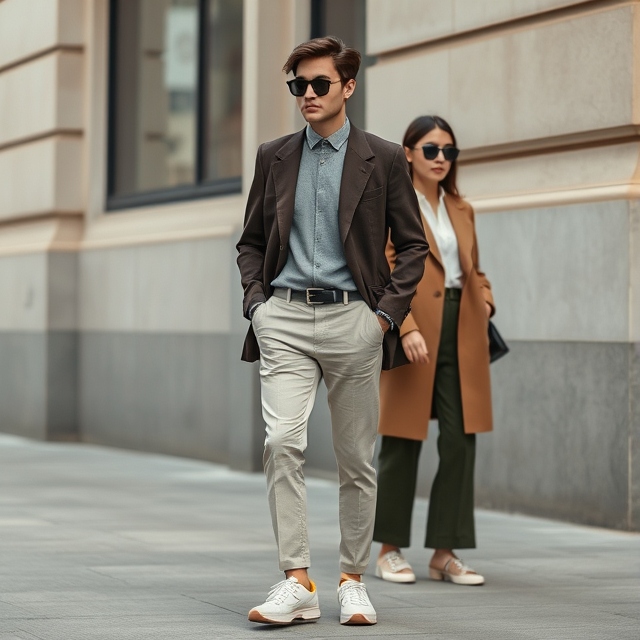 Styling retro sunglasses with a modern casual outfit